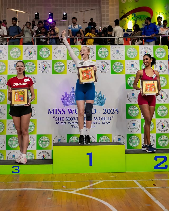 Estonia ganó oro, Martinica Plata y Canadá Bronce en Sports Challenge de Miss Mundo 2025.