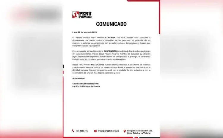 Partidos políticos responden tras revelarse que requisitoriados figuran en sus padrones