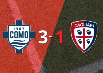 Serie A: Como 1907 le dio vuelta el partido a Cagliari con un 3-1