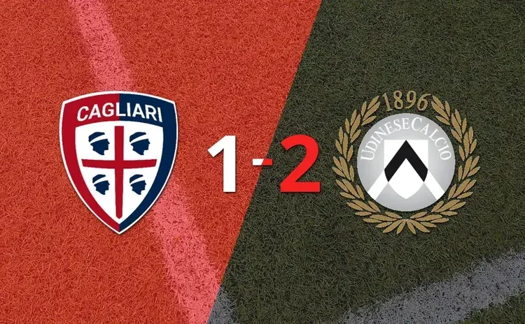 Serie A: Udinese castigó a Cagliari con una victoria por 2 a 1