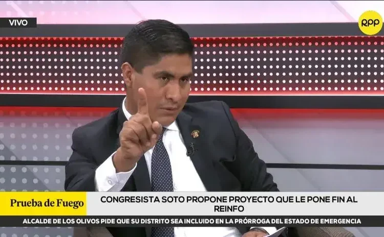 Wilson Soto denunció ineficacia del Reinfo y presenta proyecto de ley para acabar con prórrogas