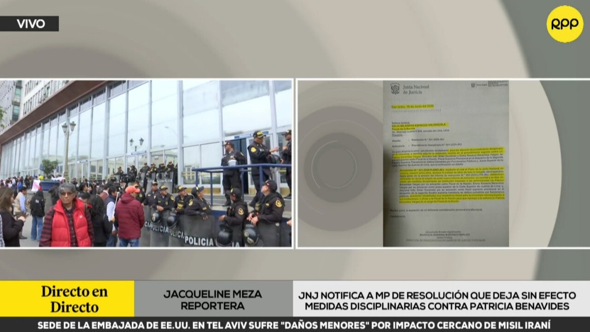 Esta mañana, Patricia Benavides ingresó a la sede del ministerio público después de la resolución del JNJ