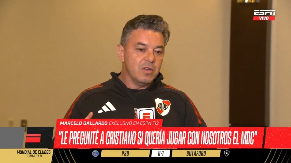 Marcelo Gallardo confiesa que hizo de Cristiano Ronaldo su deseo de verlo jugar en River Plate