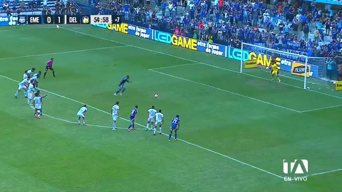 Jaime Ayoví dio la corbata de Emelec frente a Delfín
