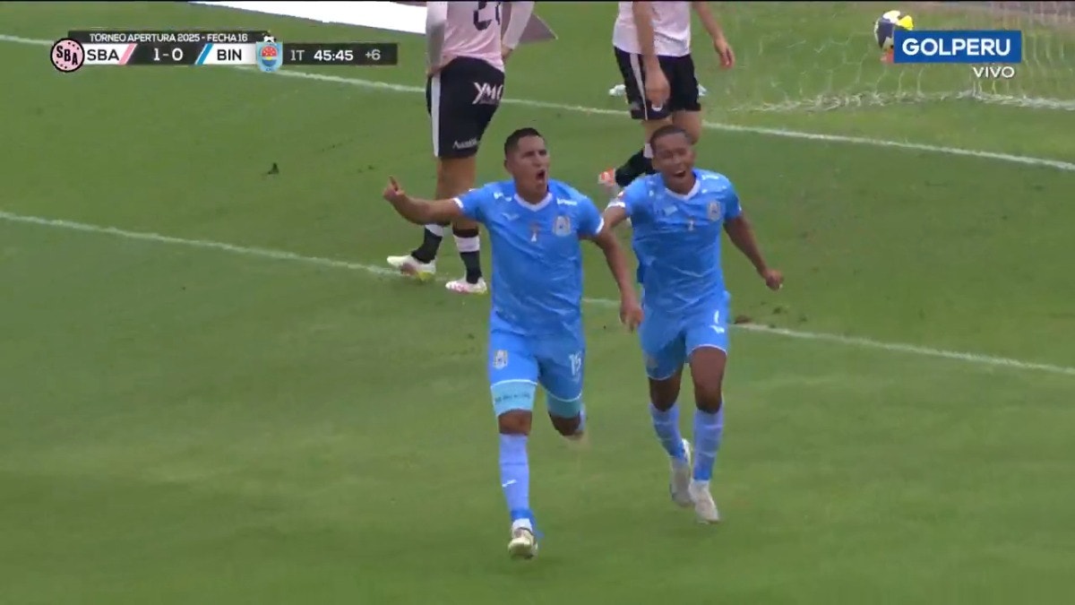 Brackzon León anota 1-1 para binacional.