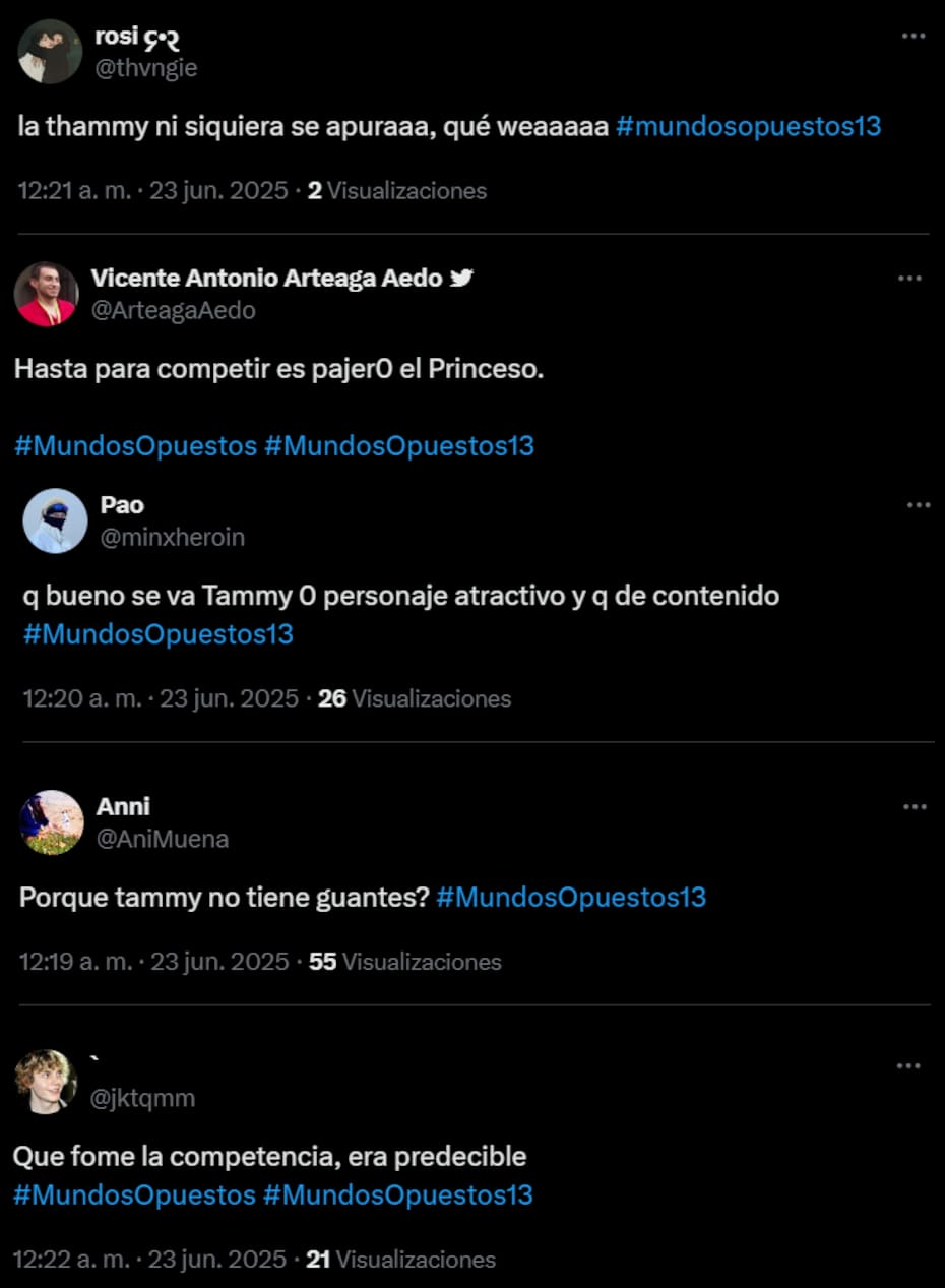 Algunas de las reacciones dejadas por el último episodio de la realidad.