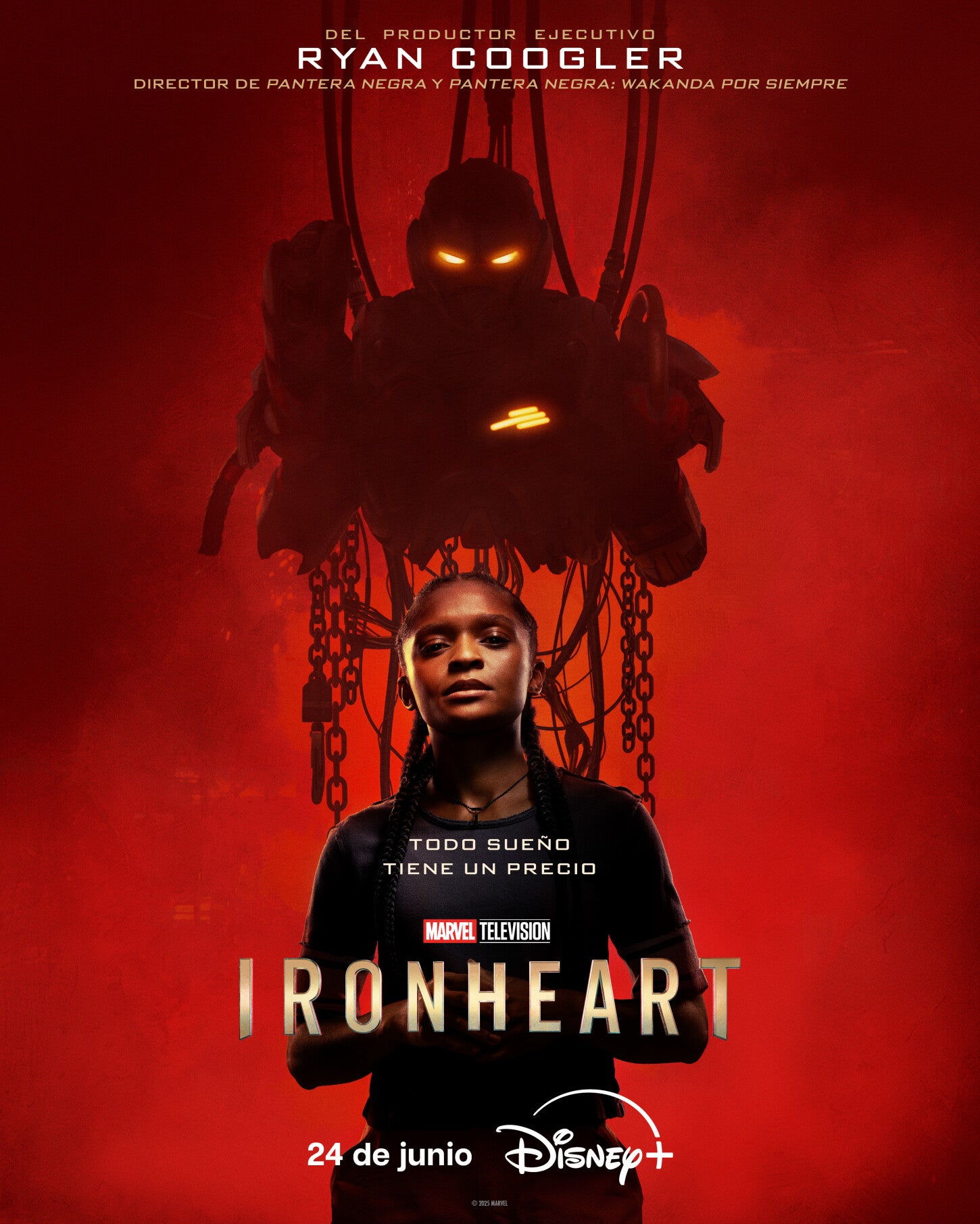 'Ironheart' (2025) 'Ironheart' se abre en junio en Disney+ y promete ser una de las apuestas más esperadas del Universo de la película Marvel.