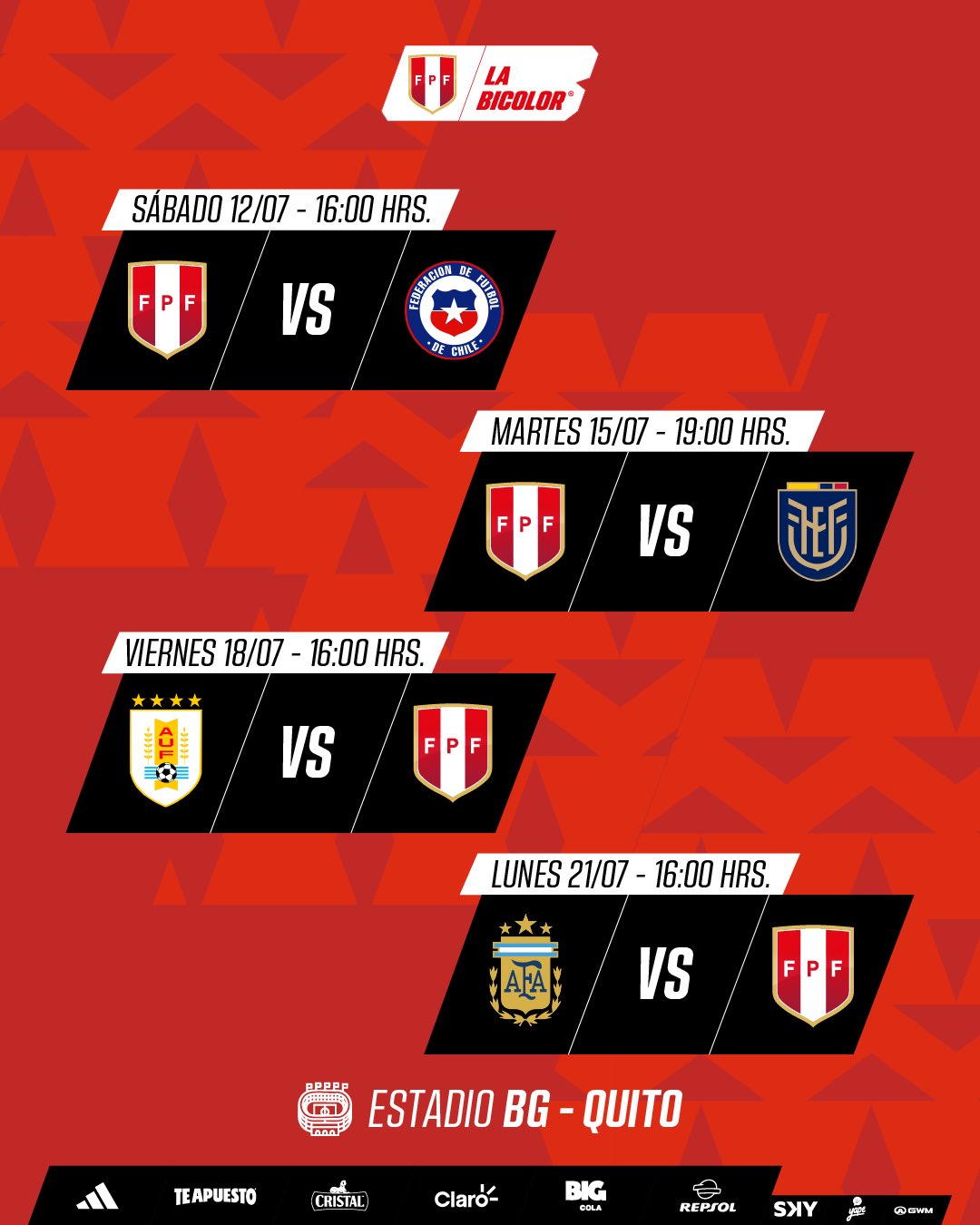 Perú debutará contra Chile en la Copa América Women's 2025. Perú debutará contra Chile en la Copa América Women's 2025.