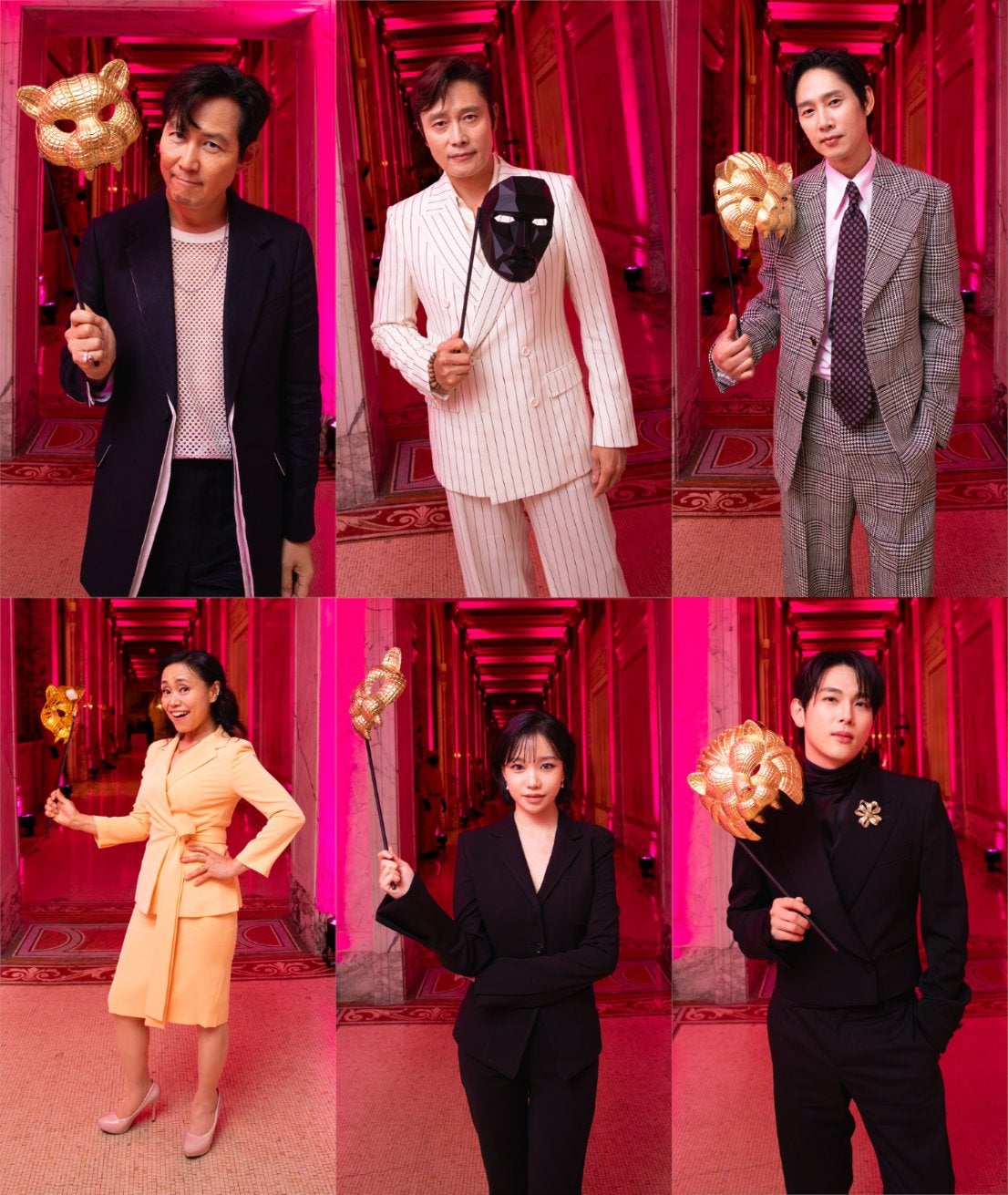 El juego de calamar El elenco de 'The Game of Squid' en La Premiere en la ciudad de Nueva York.