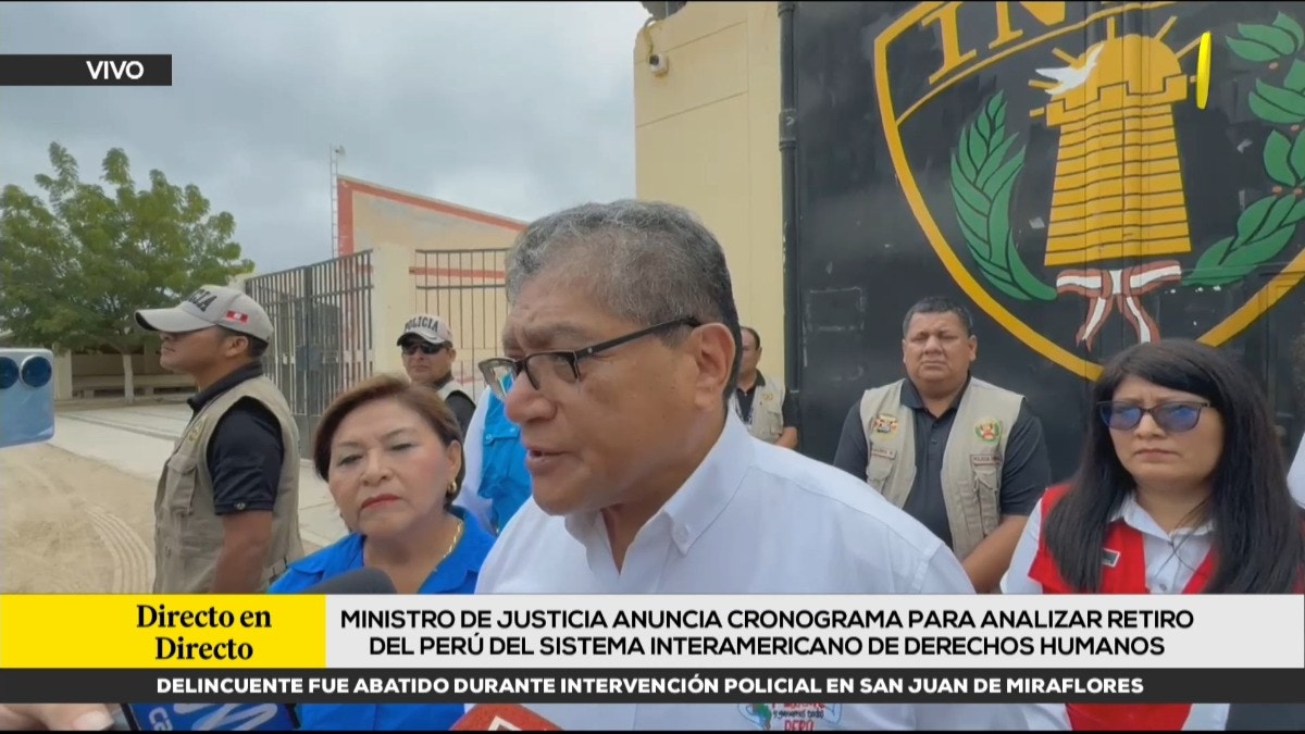 El Ministro de Justicia se pronuncia con la presunta intención de crear un programa de televisión para Dina Boluarte