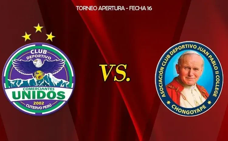 Comerciantes Unidos vs Juan Pablo II en vivo a qué hora juegan y dónde ver fecha 16 Torneo Apertura 2025 por TV Link L1Max online Partidos de hoy