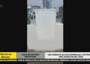 Roban placa en homenaje a víctimas de deflagración en Villa El Salvador en 2020