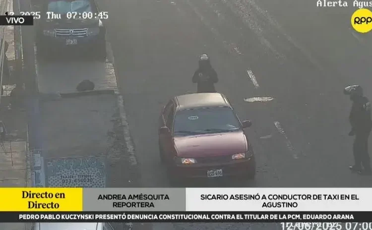 Taxista fue asesinado por presunto sicario al interior de su vehículo en El Agustino