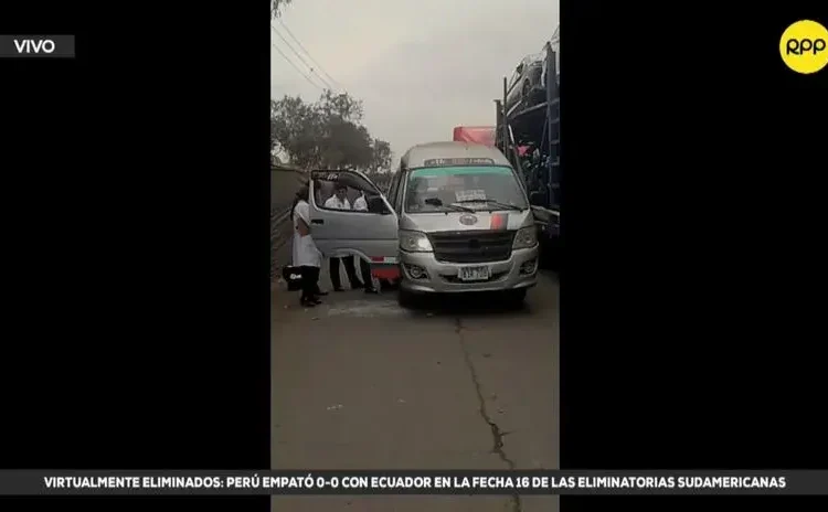 Una persona fallecida y otra herida tras ataque a balazos a una combi
