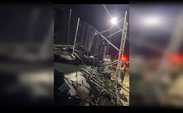 ¿Qué causó la caída de una pantalla LED gigante en pleno concierto en Tarapoto?