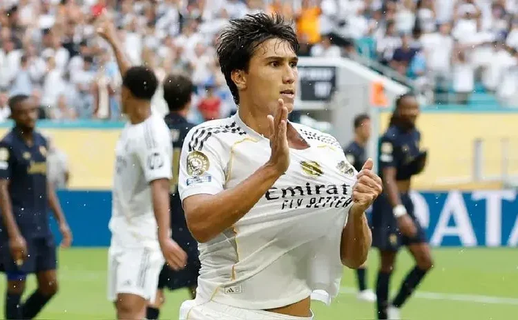 GOL, Real Madrid vs Juventus: Gonzalo García, de cabeza, marcó 1-0 por octavos de final en Mundial de Clubes 2025