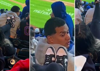 Registran un indignante caso de violencia de una joven en contra de un hombre en un estadio de Estados Unidos