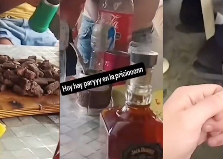 Asado con whisky y bebidas en Santiago 1: Gendarmería abre investigación tras video que muestra “fiesta” de internos dentro de la cárcel