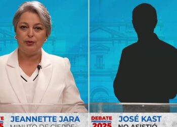“Para ir se necesita coraje”: Jara arremete contra Kast tras no presentarse en el debate presidencial en Mega