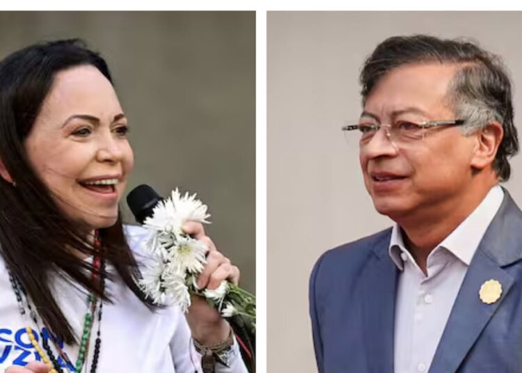 Petro invita a Machado a hablar con él en Colombia “de la paz del Caribe y no de invasiones”