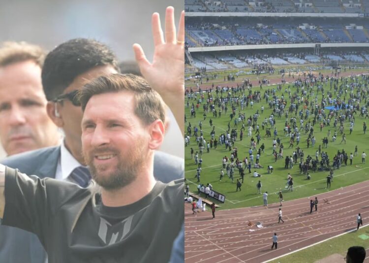 Caos y disturbios: la visita de Lionel Messi a la India termina con incidentes tras invasión y destrucción del estadio