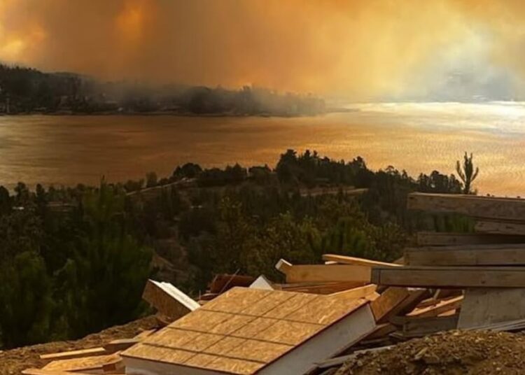 Incendio forestal en Vichuquén: Senapred reporta afecta al menos a 200 hectáreas y mantiene alerta roja