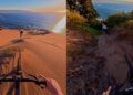 ¡Insólito!: Ciclistas se graban descendiendo a gran velocidad por las Dunas de Concón