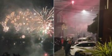 Lanzamiento de fuegos artificiales y disturbios se registraron en despedida del hincha de Colo Colo fallecido en Pudahuel